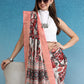 Multicolor Tusser Silk Digital Print Abstract Saree with Unstitched Blouse - Hiral Fashion | Swadesiicart