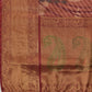 Peach Tusser Silk Digital Print Striped Saree with Unstitched Blouse - Hiral Fashion | Swadesiicart