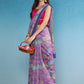 Multicolor Cotton Blend Digital Print Floral Saree with Unstitched Blouse - Hiral Fashion | Swadesiicart