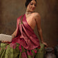 Olive Kanjeevaram Silk Digital Print Floral Saree with Unstitched Blouse - Hiral Fashion | Swadesiicart