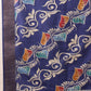 Hiral Fashion Blue Ikkat Kotha Silk Floral Digital Print Saree | Swadesiicart