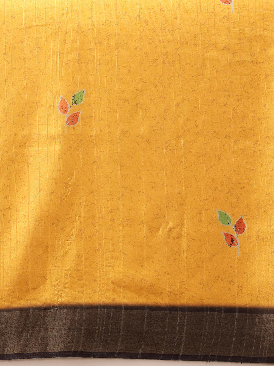 Hiral Fashion Mustard Ikkat Kotha Silk Floral Digital Print Saree | Swadesiicart