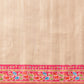 Hiral Fashion Beige Ikkat Kotha Silk Floral Digital Print Saree | Swadesiicart