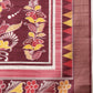 Hiral Fashion Pink Ikkat Kotha Silk Floral Digital Print Saree | Swadesiicart