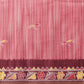 Hiral Fashion Pink Ikkat Kotha Silk Floral Digital Print Saree | Swadesiicart