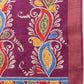 Hiral Fashion Purple Ikkat Kotha Silk Floral Digital Print Saree | Swadesiicart