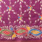 Hiral Fashion Purple Ikkat Kotha Silk Floral Digital Print Saree | Swadesiicart