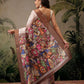 Hiral Fashion Multi Banarasi Silk Blend Floral Digital Printed Saree | Swadesiicart