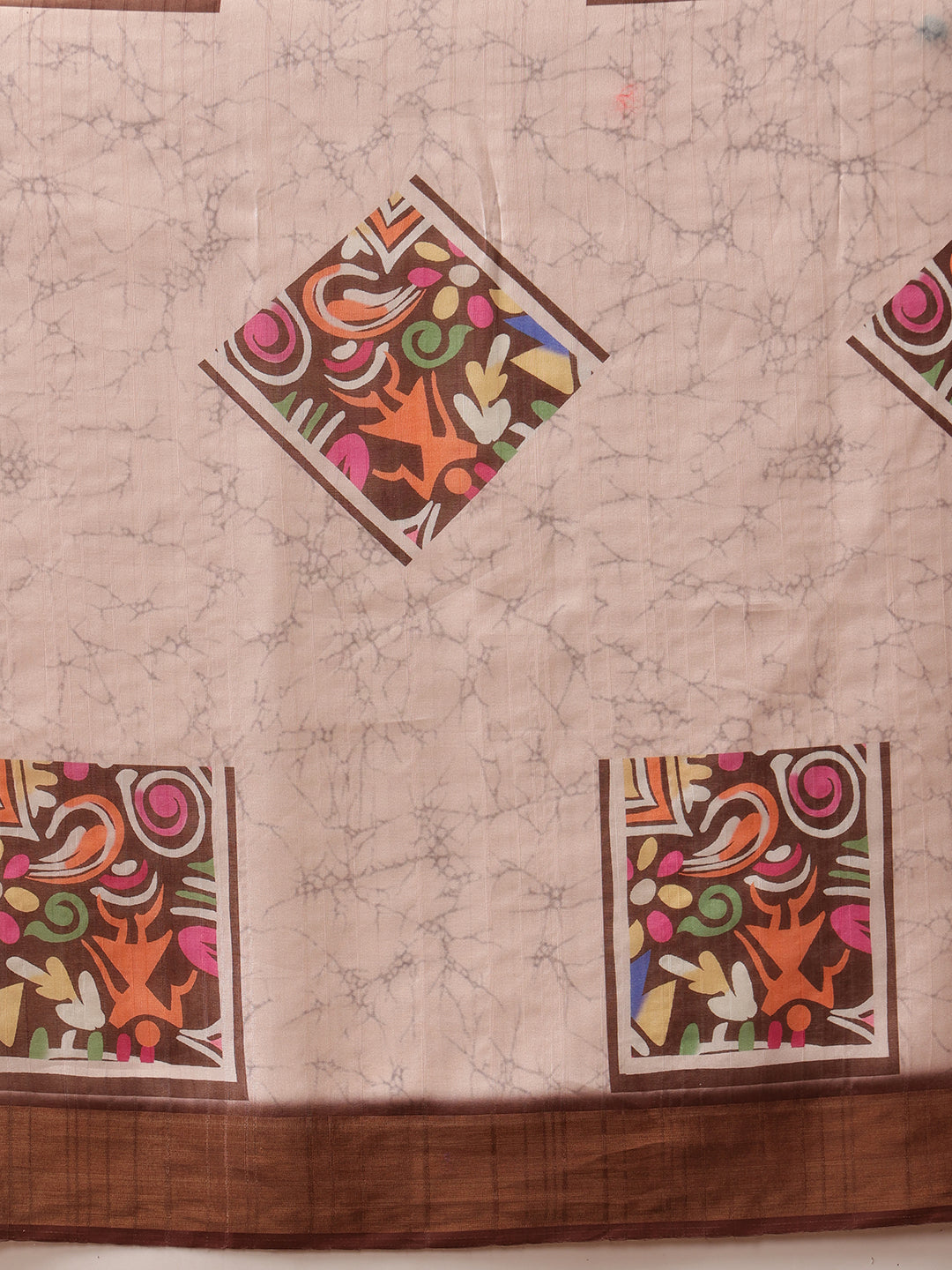 Hiral Fashion Multi Banarasi Silk Blend Floral Digital Printed Saree | Swadesiicart