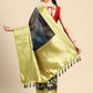 Navy Blue Munga Silk Digital Print Floral Saree with Unstitched Blouse - Hiral Fashion | Swadesiicart