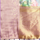 Multicolor Munga Silk Digital Print Floral Saree with Unstitched Blouse - Hiral Fashion | Swadesiicart