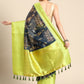 Gray Munga Silk Digital Print Floral Saree with Unstitched Blouse - Hiral Fashion | Swadesiicart