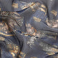 Gray Munga Silk Digital Print Floral Saree with Unstitched Blouse - Hiral Fashion | Swadesiicart