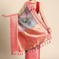 Multicolor Munga Silk Digital Print Floral Saree with Unstitched Blouse - Hiral Fashion | Swadesiicart