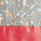 Gray Munga Silk Digital Print Floral Saree with Unstitched Blouse - Hiral Fashion | Swadesiicart