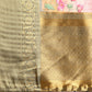 Beige Munga Silk Digital Print Floral Saree with Unstitched Blouse - Hiral Fashion | Swadesiicart
