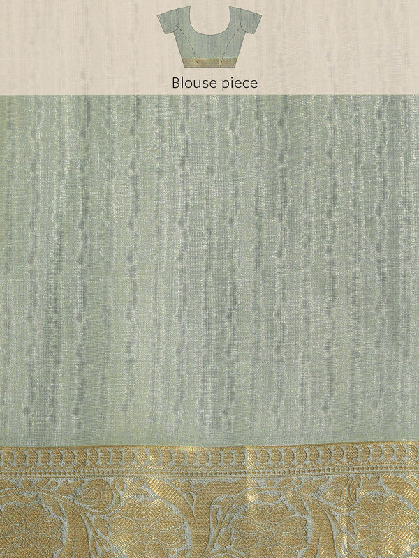 Beige Munga Silk Digital Print Floral Saree with Unstitched Blouse - Hiral Fashion | Swadesiicart