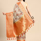 Multicolor Munga Silk Digital Print Abstract Saree with Unstitched Blouse - Hiral Fashion | Swadesiicart