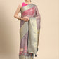 Rust Munga Silk Digital Print Animal Print Saree with Unstitched Blouse - Hiral Fashion | Swadesiicart