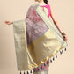 Rust Munga Silk Digital Print Animal Print Saree with Unstitched Blouse - Hiral Fashion | Swadesiicart