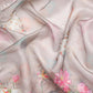 Gray Munga Silk Digital Print Kalamkari Saree with Unstitched Blouse - Hiral Fashion | Swadesiicart