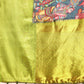 Navy Blue Munga Silk Digital Print Kalamkari Saree with Unstitched Blouse - Hiral Fashion | Swadesiicart