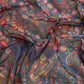 Navy Blue Munga Silk Digital Print Kalamkari Saree with Unstitched Blouse - Hiral Fashion | Swadesiicart