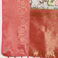 Beige Munga Silk Digital Print Kalamkari Saree with Unstitched Blouse - Hiral Fashion | Swadesiicart