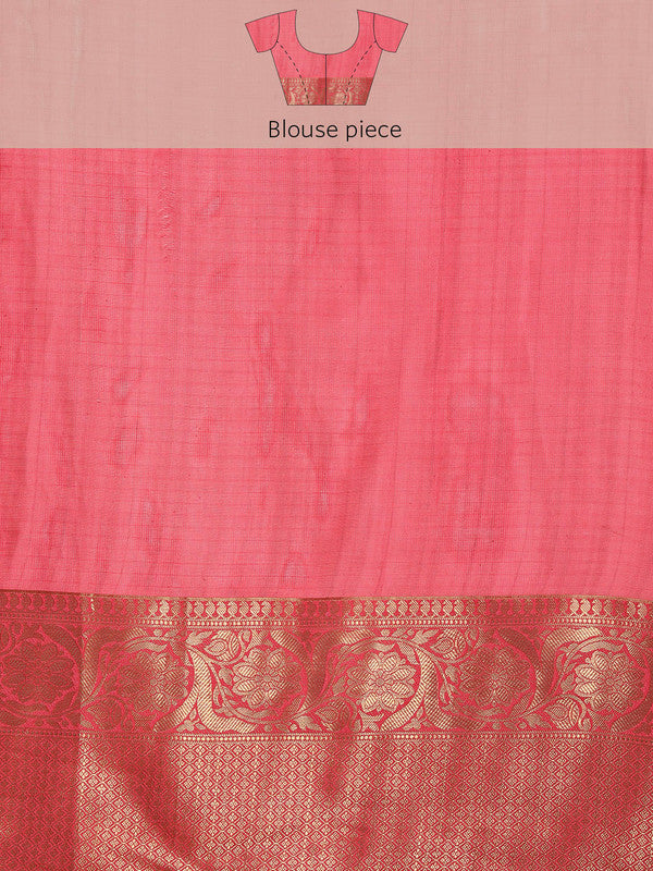Beige Munga Silk Digital Print Kalamkari Saree with Unstitched Blouse - Hiral Fashion | Swadesiicart