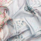 Gray Munga Silk Digital Print Kalamkari Saree with Unstitched Blouse - Hiral Fashion | Swadesiicart