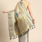 Olive Munga Silk Digital Print Kalamkari Saree with Unstitched Blouse - Hiral Fashion | Swadesiicart