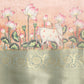 Peach Munga Silk Digital Print Animal Print Saree with Unstitched Blouse - Hiral Fashion | Swadesiicart