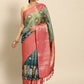 Green Munga Silk Digital Print Animal Print Saree with Unstitched Blouse - Hiral Fashion | Swadesiicart