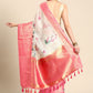 Off White Munga Silk Digital Print Animal Print Saree with Unstitched Blouse - Hiral Fashion | Swadesiicart