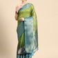 Olive Munga Silk Digital Print Animal Print Saree with Unstitched Blouse - Hiral Fashion | Swadesiicart