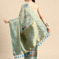 Green Munga Silk Digital Print Animal Print Saree with Unstitched Blouse - Hiral Fashion | Swadesiicart