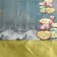 Dark Blue Munga Silk Digital Print Floral Saree with Unstitched Blouse - Hiral Fashion | Swadesiicart