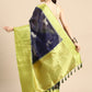 Navy Blue Munga Silk Digital Print Animal Print Saree with Unstitched Blouse - Hiral Fashion | Swadesiicart