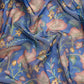 Dark Blue Munga Silk Digital Print Floral Saree with Unstitched Blouse - Hiral Fashion | Swadesiicart