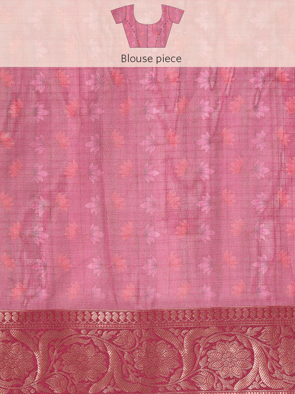 Beige Munga Silk Digital Print Animal Print Saree with Unstitched Blouse - Hiral Fashion | Swadesiicart