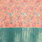 Peach Munga Silk Digital Print Floral Saree with Unstitched Blouse - Hiral Fashion | Swadesiicart