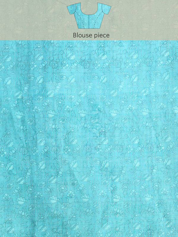 Peach Munga Silk Digital Print Floral Saree with Unstitched Blouse - Hiral Fashion | Swadesiicart