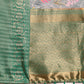 Gray Munga Silk Digital Print Floral Saree with Unstitched Blouse - Hiral Fashion | Swadesiicart