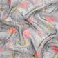 Gray Munga Silk Digital Print Floral Saree with Unstitched Blouse - Hiral Fashion | Swadesiicart
