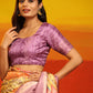 Multicolor Silk Blend Woven Zari Design Abstract Saree with Unstitched Blouse - Hiral Fashion | Swadesiicart