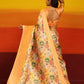 Multicolor Silk Blend Woven Zari Design Floral Saree with Unstitched Blouse - Hiral Fashion | Swadesiicart