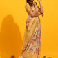 Yellow Silk Blend Woven Zari Design Floral Saree with Unstitched Blouse - Hiral Fashion | Swadesiicart