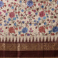 Hiral Fashion Beige Kanjivaram Soft Silk Floral Digital Print Saree | Swadesiicart