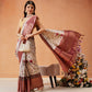 Hiral Fashion Grey Kanjeevaram Banarasi Silk Floral Digital Printed Saree | Swadesiicart