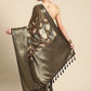 Multicolor Kanchipuram Silk Digital Print Floral Saree with Unstitched Blouse - Hiral Fashion | Swadesiicart